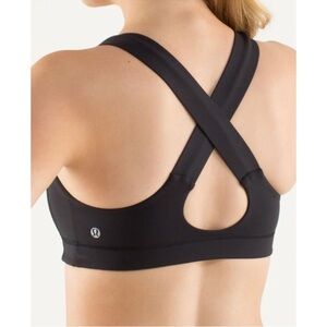 RARE Pristine Immaculate Lululemon All Sport Bra in Black Size:6